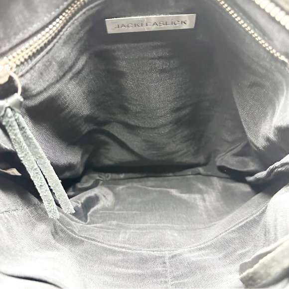 Jackie Easlick Leather Crossbody Satchel - Picture 7 of 7